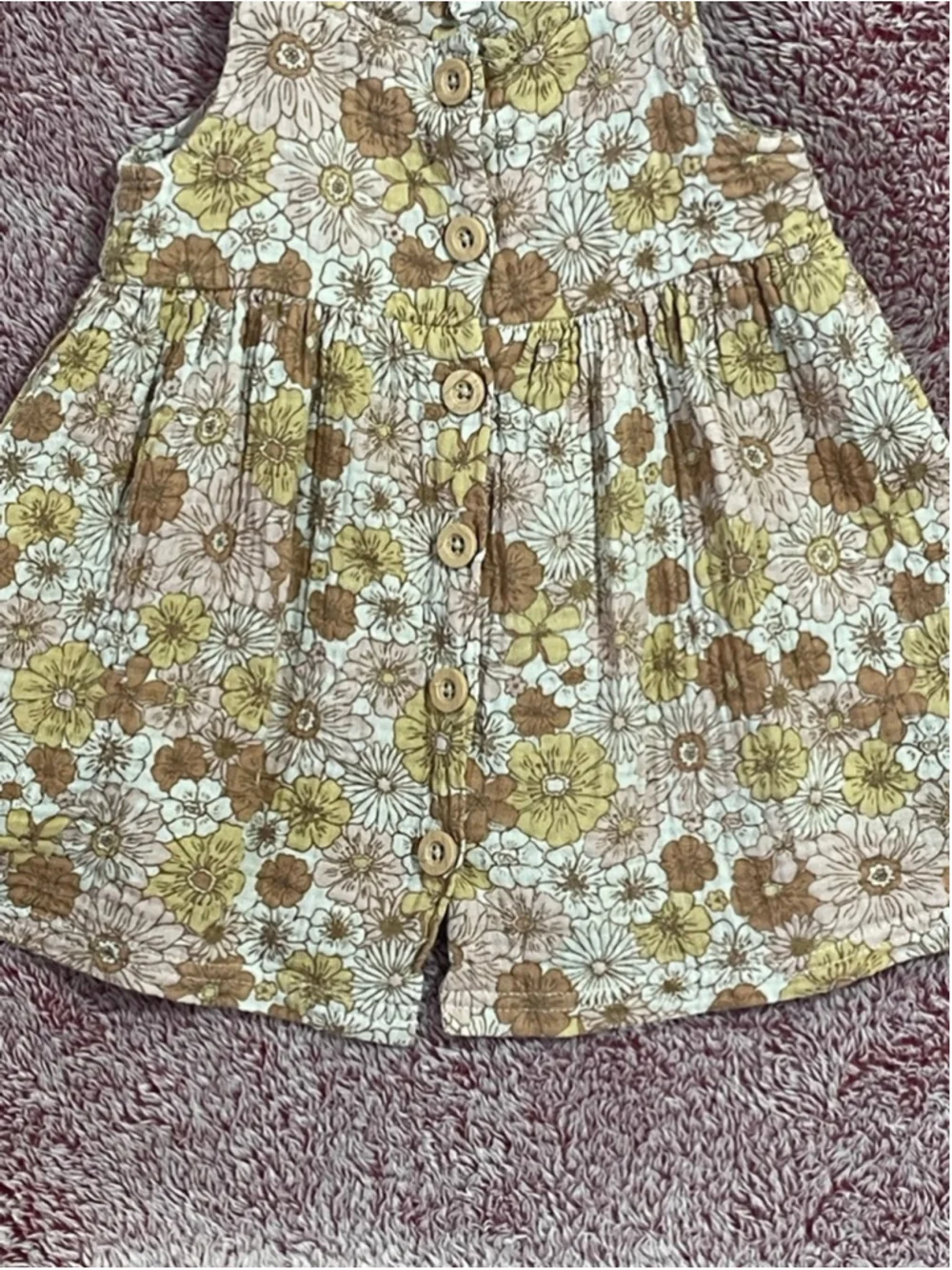 Baby Girls Rabbit+Bear Organic Casual Dress floral 18 month sundress